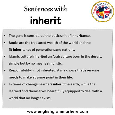 inherited übersetzung|inherit in a sentence.